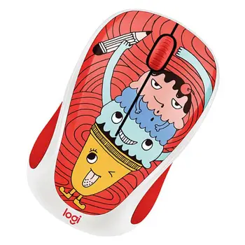 

Logitech M325 2.4GHz Wireless 1000DPI Unifying Receiver Computer Optical Mouse High Precision 72-Lattice Rolling Design Catoon