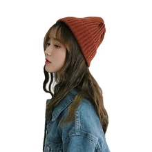 Sparsil, женские, мужские, зимние вязаные шапочки, унисекс, осенняя, громоздкая шерстяная шапка, для женщин и девушек, милая теплая шапочка, пара, Студенческая, Повседневная шапка