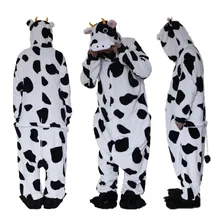 Кигуруми, взрослый комбинезон, пижама, корова, женская одежда для сна, цельные пижамы-комбинезоны в виде животных для взрослых, зимние пижамы для животных