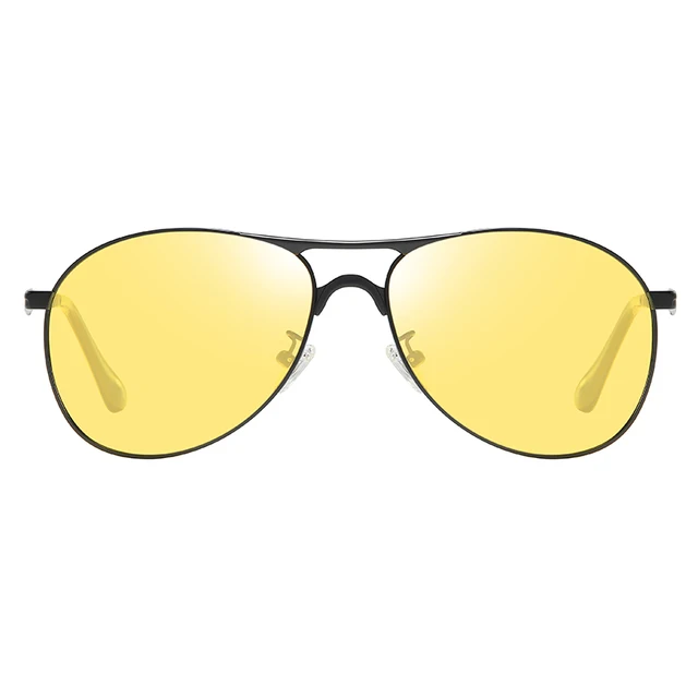 Classic Retro Designer Nighttime Driving Glasses for Women Men Aviation Polarized Night Driving