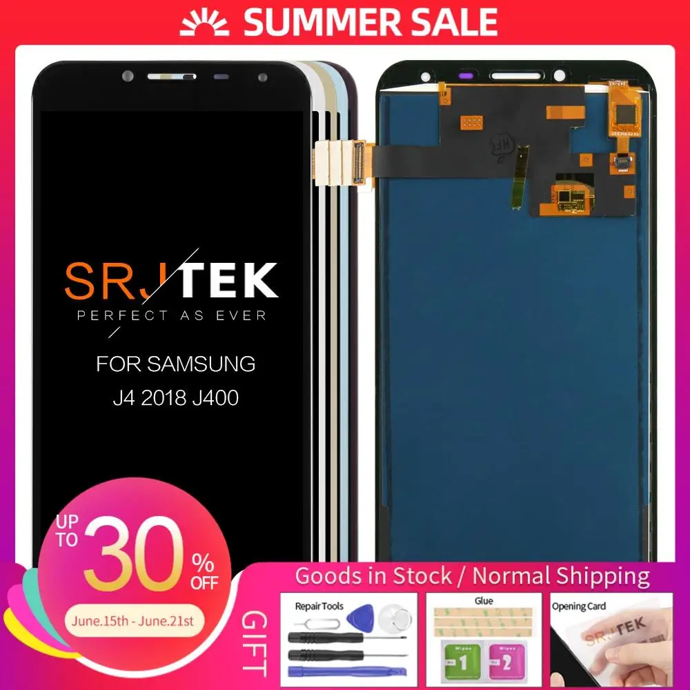 Регулировка яркости для Samsung Galaxy J4 J400 SM- J400F J400H J400G / DS ЖК-дисплей сенсорный экран