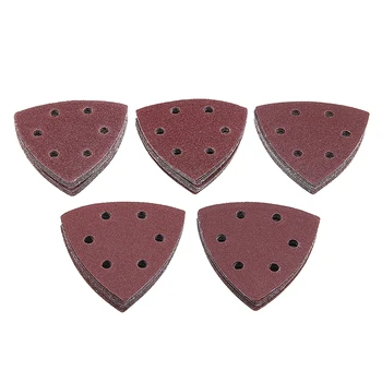 

50cps Triangle 6 Hole Self-adhesive Sandpaper Sander Sand Paper Hook & Loop Sandpaper Disc Abrasive Tools For Polishing