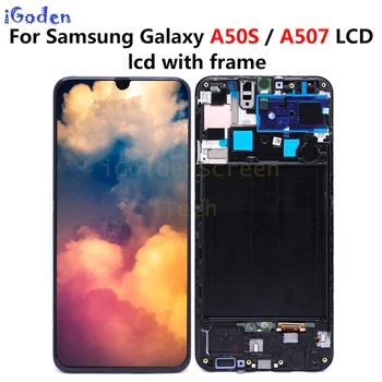 

For Samsung Galaxy A50S A507 LCD Display Touch Screen Digitizer with frame Assembly Replacement For Samsung A50s LCD