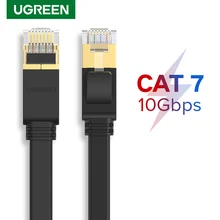 Ugreen Cat7 Ethernet kablosu 10Gbps RJ45 Lan kablosu UTP ağ kablosu yama kablosu yönlendirici Modem için PC Laptop 10m/50m süper hızlı
