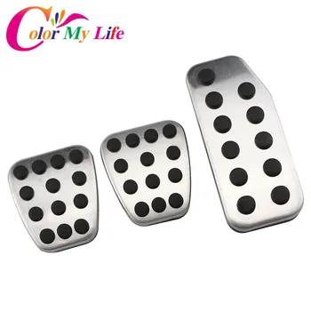 

Color My Life Stainless Steel Car Pedals Car Pedal Protection Cover for Honda Vezel HRV HR-V 2015 - 2019 Parts Accessories