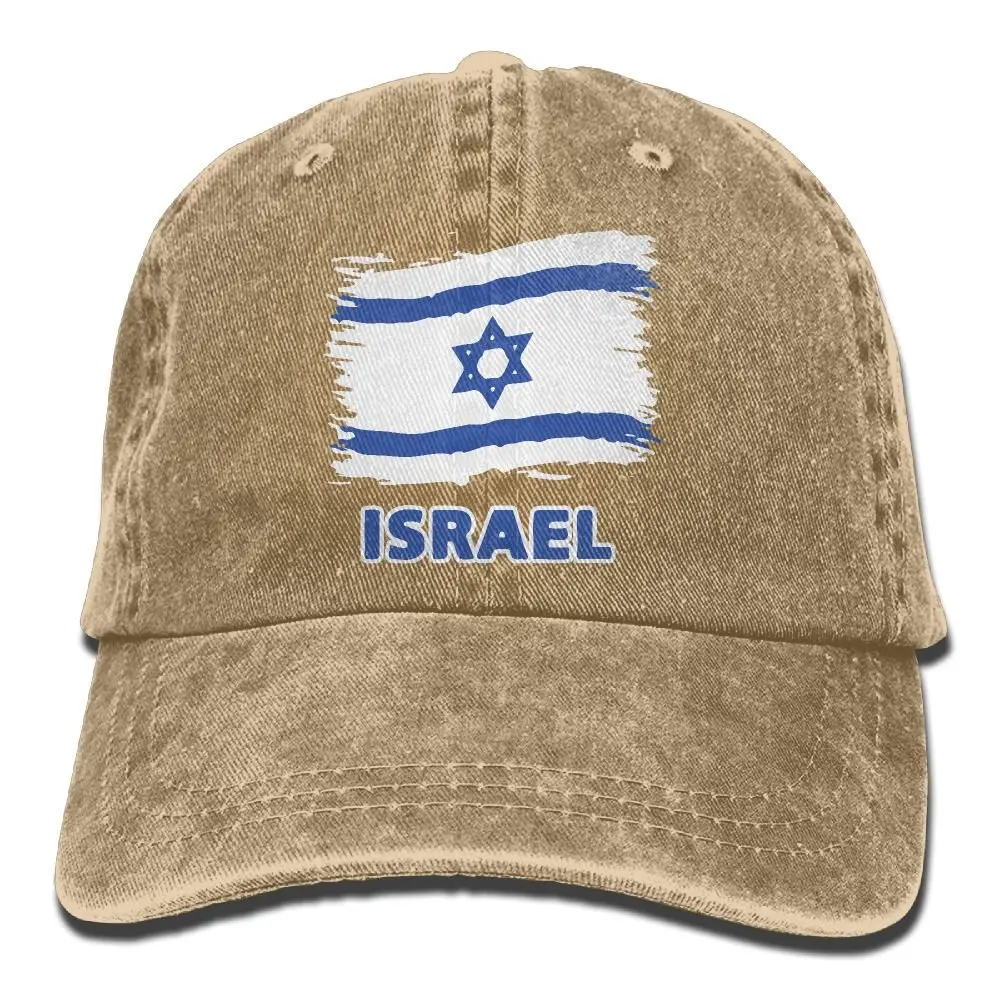 Бейсбольная джинсовая кепка с флагом Израиля для мужчин и женщин Snapback Casquettes Регулируемая шляпа для папы