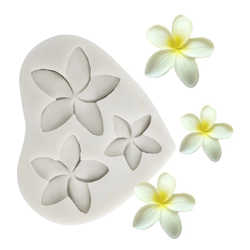 Frangipani силиконовая форма Украшение Тортов мастикой торт шоколадная глина DIY инструмент украшения изделия из сахара, форма для торта