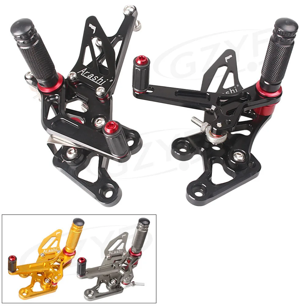 

Motorcycle Adjustable Shift Foot Pegs Rear Set Footrests Bracket Kit For Yamaha FZ8 2010-2013 & FZ1 2006-2014 Accessory Parts