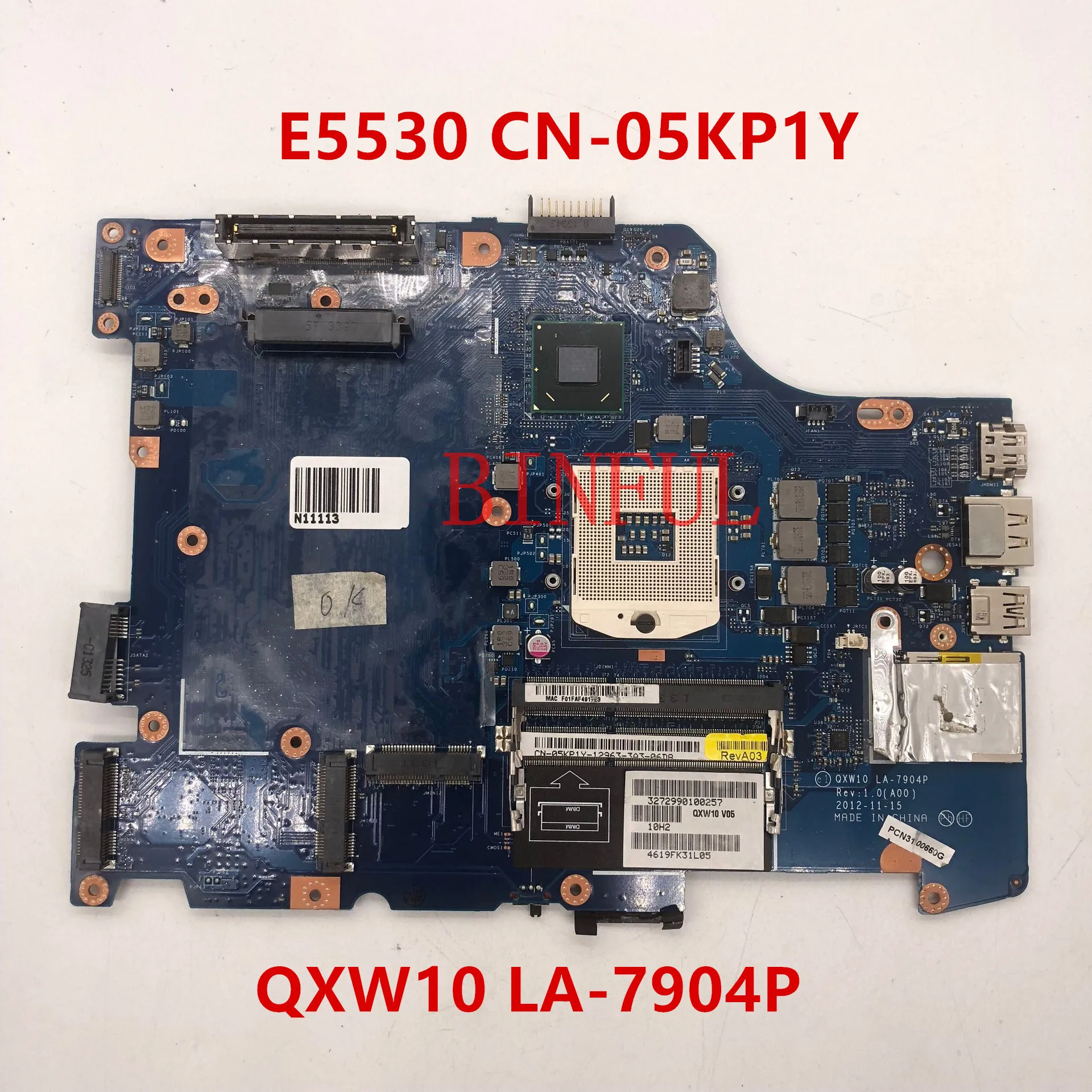 CN-05KP1Y 05KP1Y 5KP1Y для ноутбука Latitude E5530 материнская плата LA-7904P SLJ8A DDR3 | Компьютеры и