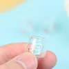 4pcs/set 1/12 Dollhouse Miniature Cartoon Clear Glass Cup Model Simulation Kitchen Furniture Toys For Doll House Decoration 5