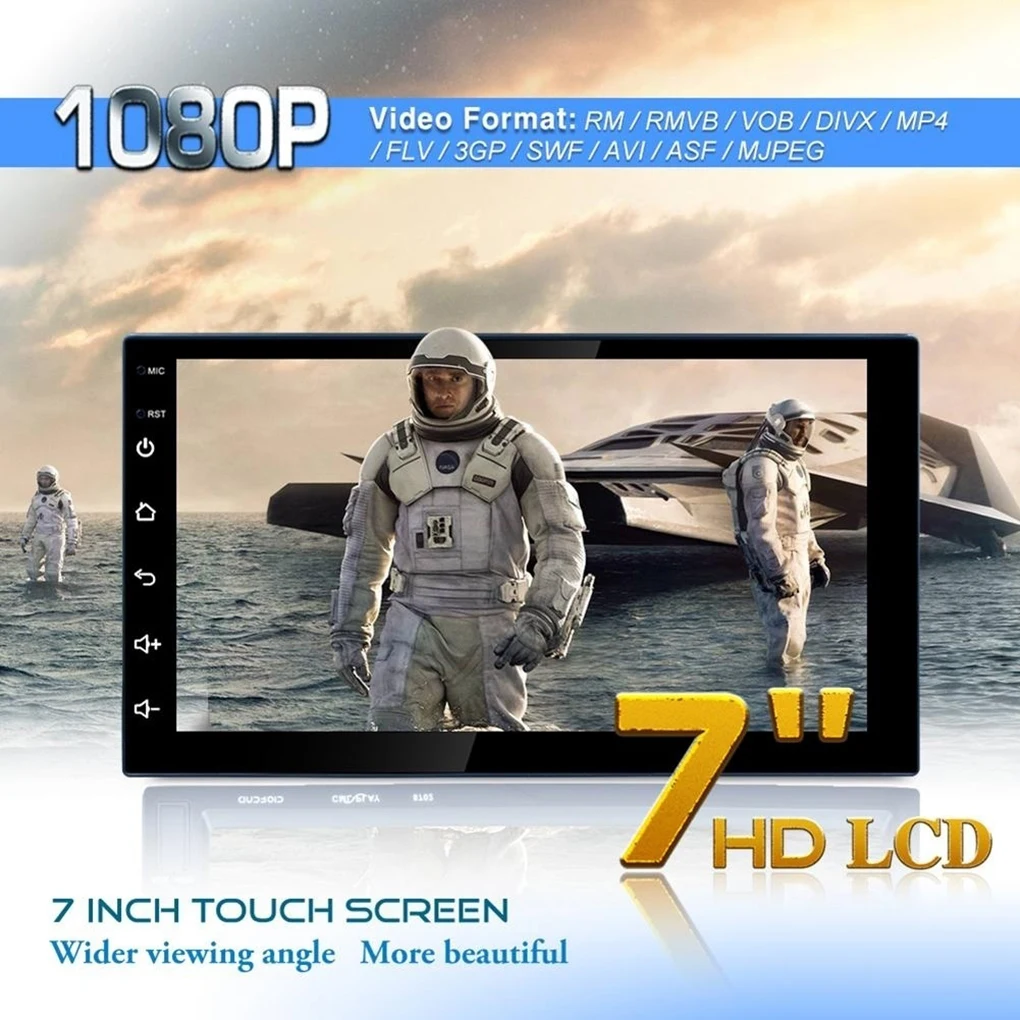 7 дюймов Сенсорный экран 2 Din Quad-Core автомобильный стерео MP5 плеер gps Navi AM FM радио, Wi-Fi, BT4.0 телефонная связь головное устройство