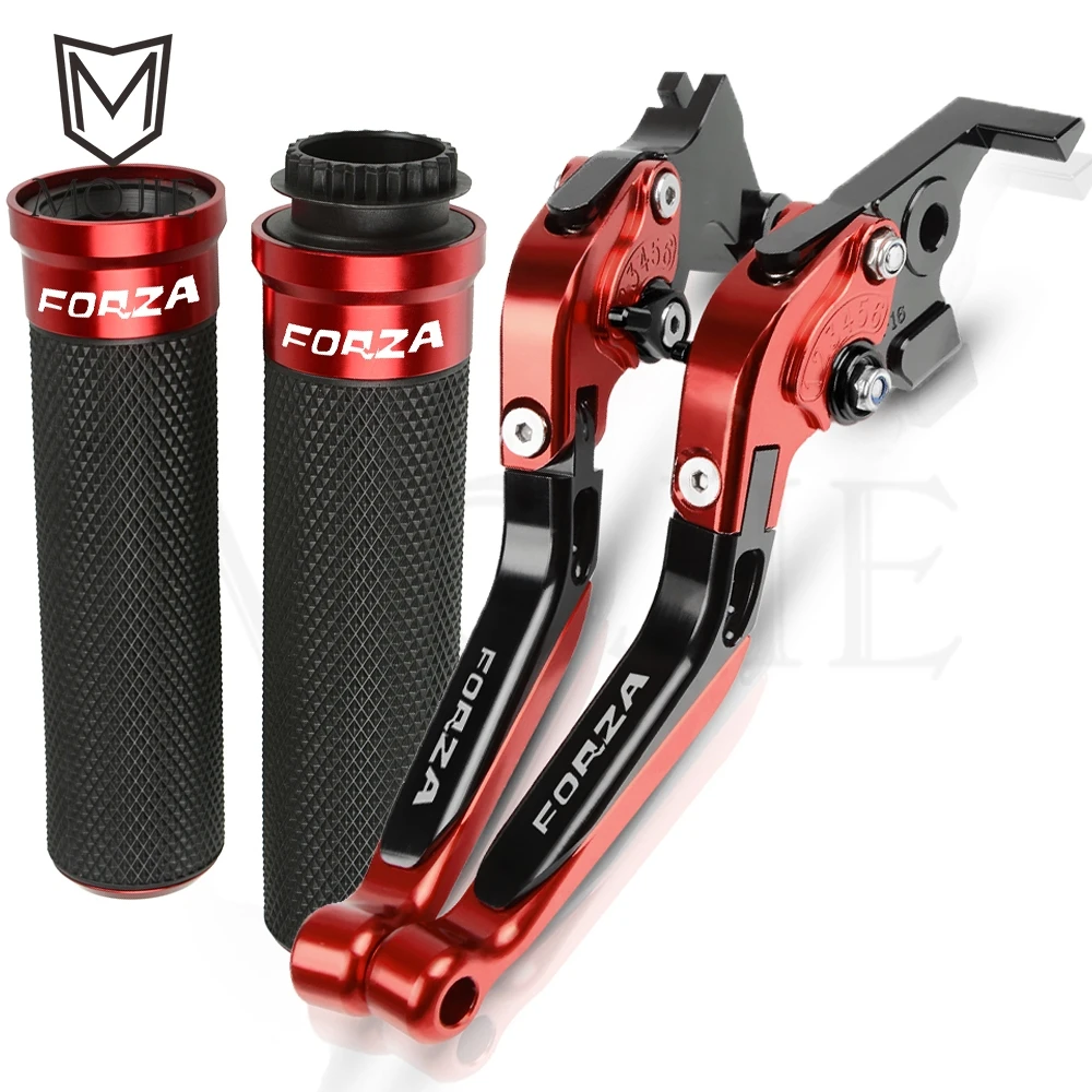 Red Для Honda FORZA 125 Forza125 2010- аксессуары для мотоциклов ЧПУ Рычаги Тормозная система сцепления руль ручки - Цвет: Red