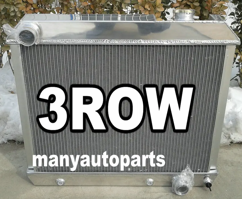 3 ряда для Chevy пикап C10/C20/C30 K10/K20 1963-1966 1964 1965 1966 алюминиевый радиатор - Цвет: Only radiator