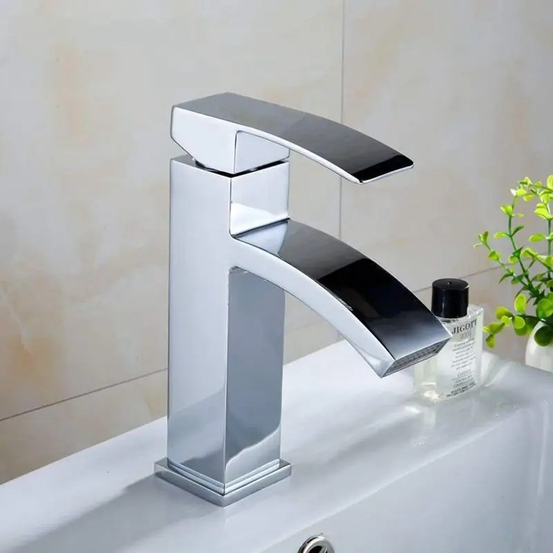 

Hot Sale Waterfall Basin Sink Taps Mixer Tap Monobloc Single Handle Faucet Bathroom