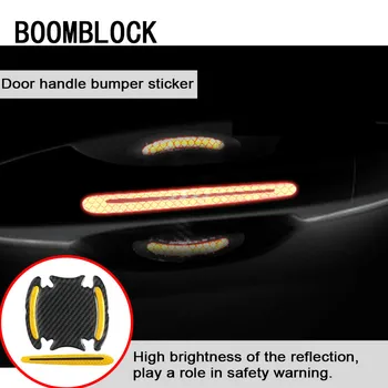 

Car Door Handle Stickers 5D Reflective Carbon Fiber Warning Tape For Mercedes Benz W205 W204 W203 W212 Honda Civic Fit Crv City