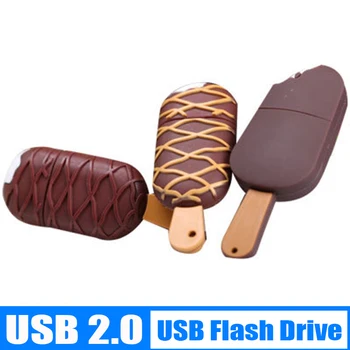 

Ice Cream Modle Pen Drive 128 GB USB Flash Drive 128GB 64GB 32GB 16GB 8GB 4GB Pendrive Personalizado Cle USB 2.0 Memoy Stickr