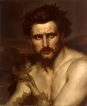 

Top artists original hand-painted high-quality oil painting on canvas: Charming artistic models, eager eyes 。