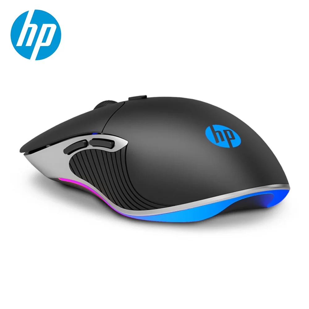 Профессиональная игровая мышь HP для PUBG RGB светильник ная со светодиодный Ной