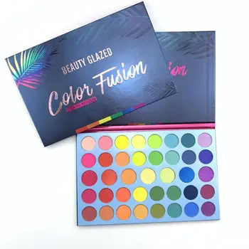 

39 Color Pearlescent Matte Eyeshadow Palette Long-lasting Fluorescent Rainbow Disk Highlight Eyeshadow Plate Makeup Tools TSLM1