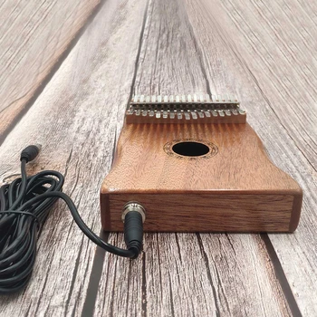 

Hot New Finger Piano Kalimba Mbira Thumb Portable 17 Keys Solid Wood Rechargeable Musical Instrument Gift for Music Learner Gift