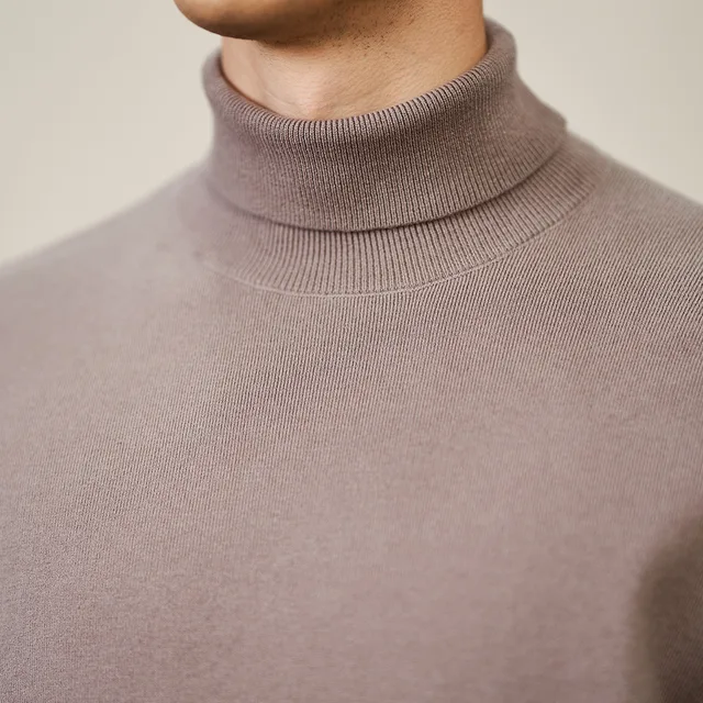 Spring sweater with turtleneck