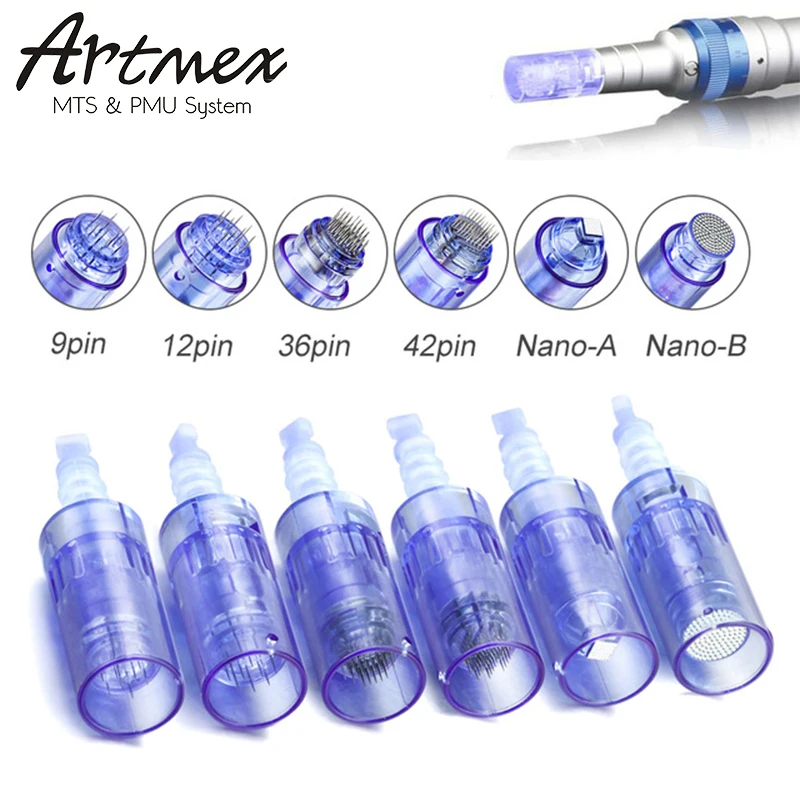 5 шт. картриджи иглы для Dr Pen Derma Pen ULTIMA A6 тату макияж насадки для бровей Иглы нано