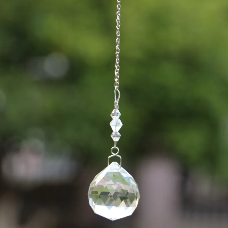 1PCS Hanging Chakra Crystal Ball Suncatcher Pendant Chandelier Prism Parts Rainbow Maker Home Wedding Decoration