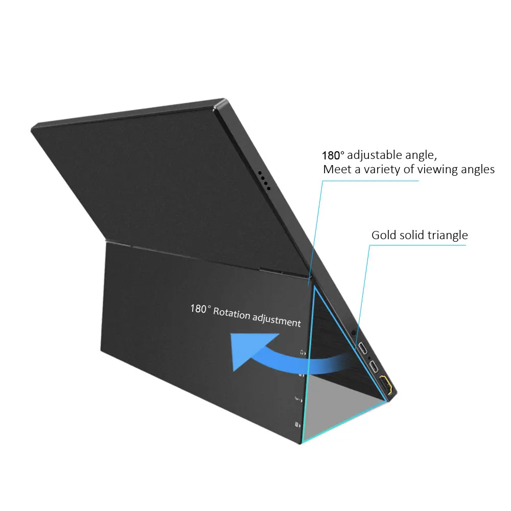 2019 newest 4K Portable Monitor15.6 inch 3840 x2160 ultra slim IPS LCD display with HDMI Type C for