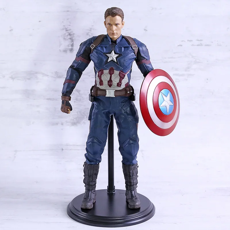 Marvel Мстители Капитан Америка 1/6th масштаб Коллекционная фигурка ПВХ Модель фигурка игрушка