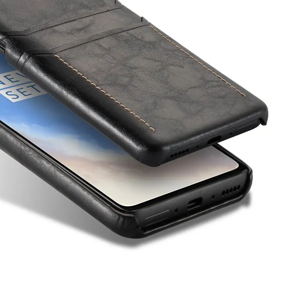 Роскошный держатель для карт чехол для Oneplus 7 6 T Pro Чехол кожаный чехол для One Plus 7 6 T Pro Чехол для телефона OnePlua 7 6 Чехол A