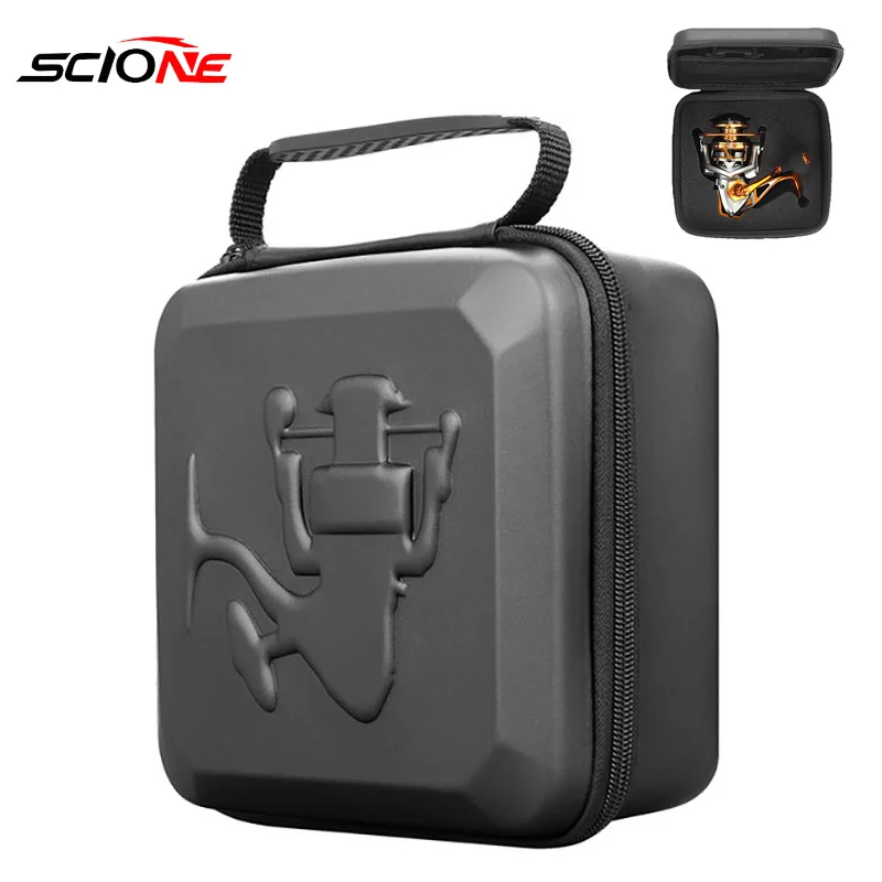 

ABS Fishing Reel Package Hard Shell Soft Cotton Drum Wheel Bag Fishing Accessory Storage Bag Fish Wheel Protection Box XA650G