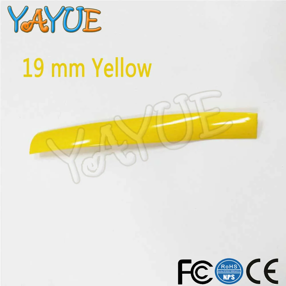 19mm yellow 10 м длина 32,8фт 16 мм/19 мм Ширина Пластиковые Т-образные формы для аркадных игр MAME машина шкаф 7 цветов - Цвет: 19mm yellow