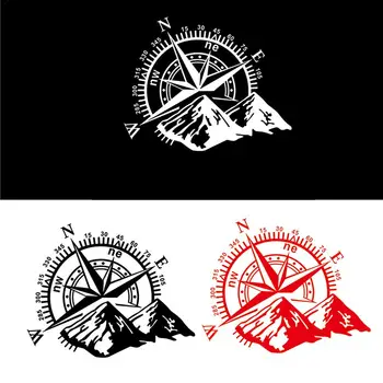 

1pcs 3D High Quality Car Sticker Compass Rose Navigate Mountain 4x4 Offroad Vinyl Sticker Decal Car Decal 60*50cm