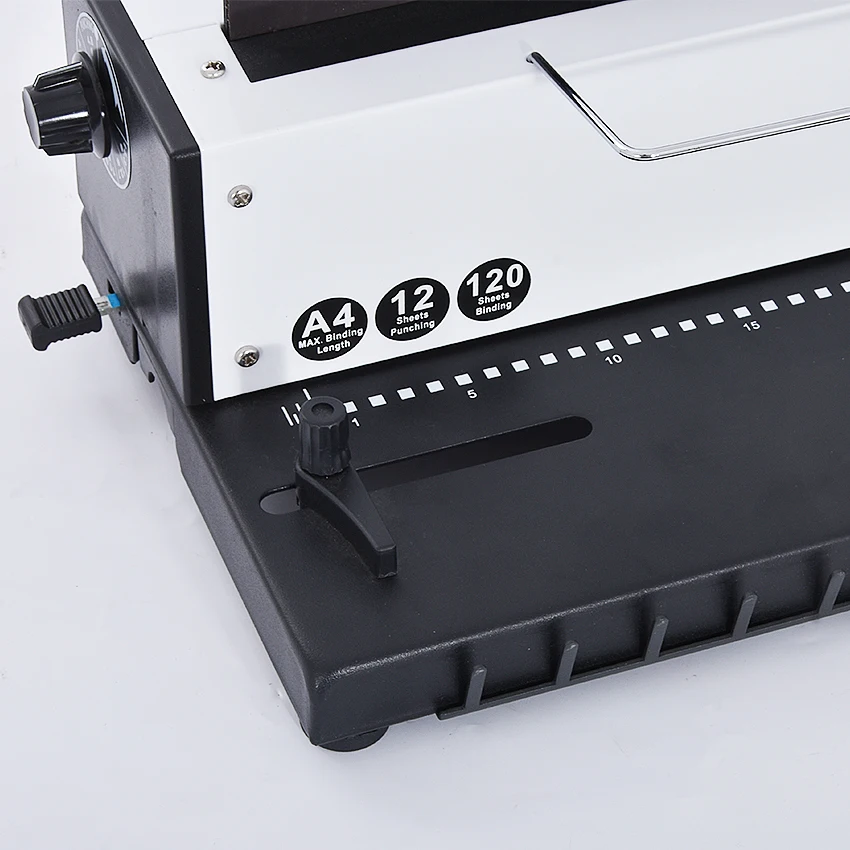 Manual Spiral Coil Binding Machine 34 Holes Puncher Documents Office 120  Sheets