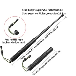 Telescópica caminhadas pólos de escalada multifunções varas ferramentas auto defesa kit sobrevivência trekking hastes acessórios ao ar livre