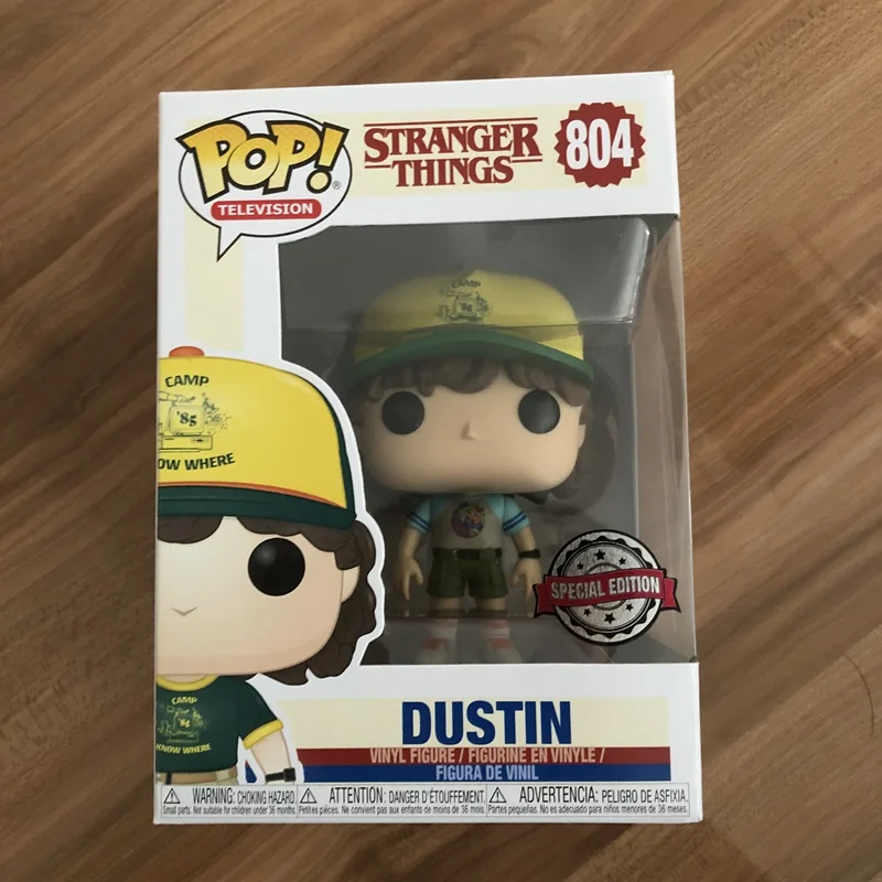 Эксклюзивное официальное телевидение Funko pop: странные вещи-Дастин аркадная кошка тройник Виниловая фигурка Коллекционная модель игрушки