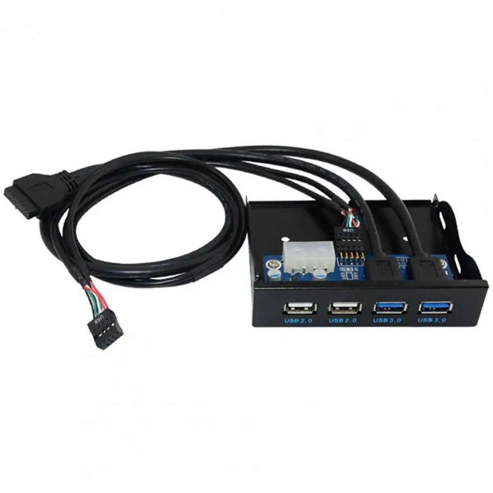 Painel Frontal para pc Desktop Floppy Drive Bay Painel Frontal de Hub 3.5in Usb 3.0 2.0 19 Pin 9pin - Imagem 4