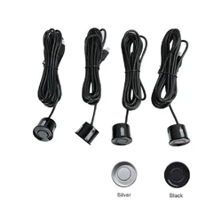 Sensores de aparcamiento universales, accesorios de 22mm, 2 colores, sonda de Radar de marcha atrás automática, 4 unids/lote
