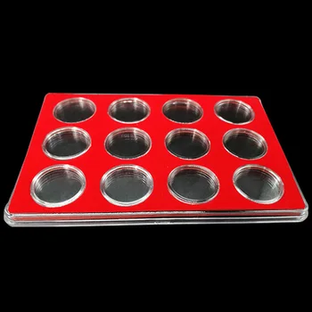 

1 Piece Coin Storage Box Round Capsule Coin Collection Case Money Album Square Box Holder Display