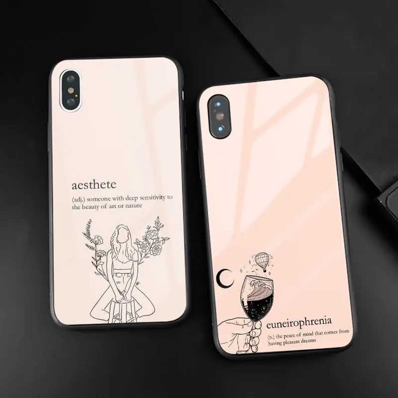 Эстетичный шикарный минималистичный розовый чехол с цитатами для Apple iPhone 5