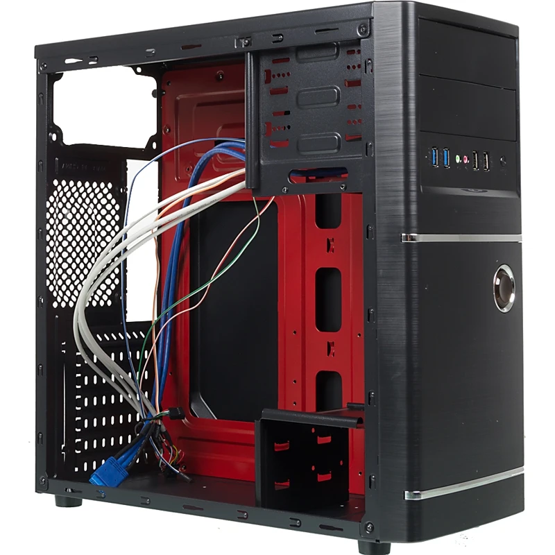 Корпус Accord ACC-B301 черный без БП ATX 3x120mm 2xUSB2.0 2xUSB3.0 audio