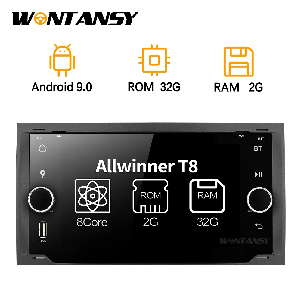 

Android 9.0 Car dvd for Ford focus Mondeo S-max smax c-max with 32GB ROM radio gps media player 1024*600 navigation