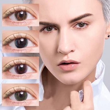 

Beautiful Pupil Color Contact Lenses Monthly Throw Female Path 14.5mm Cute Multicolor Party Gift Cartoon Girl Decoration Cosplay