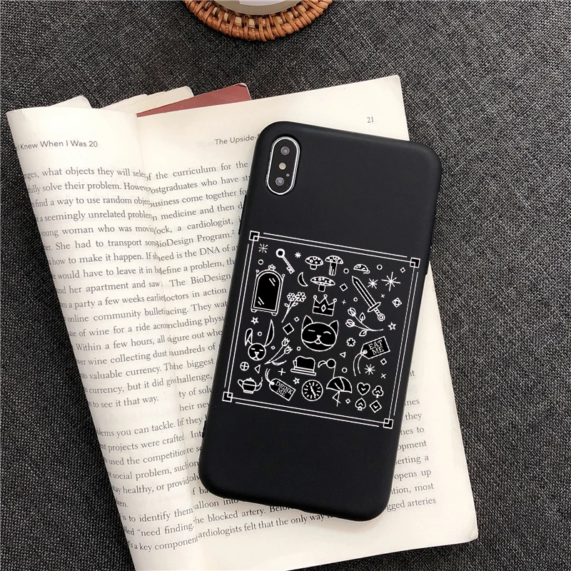 TPU Чехол для телефона с изображением принцессы Алисы в стране чудес для iphone 8 plus, чехол для телефона для iphone X, 5S, SE, 6, 6s, 7 Plus, 11 PRO MAX, Черный силиконовый чехол из ТПУ - Цвет: TPU