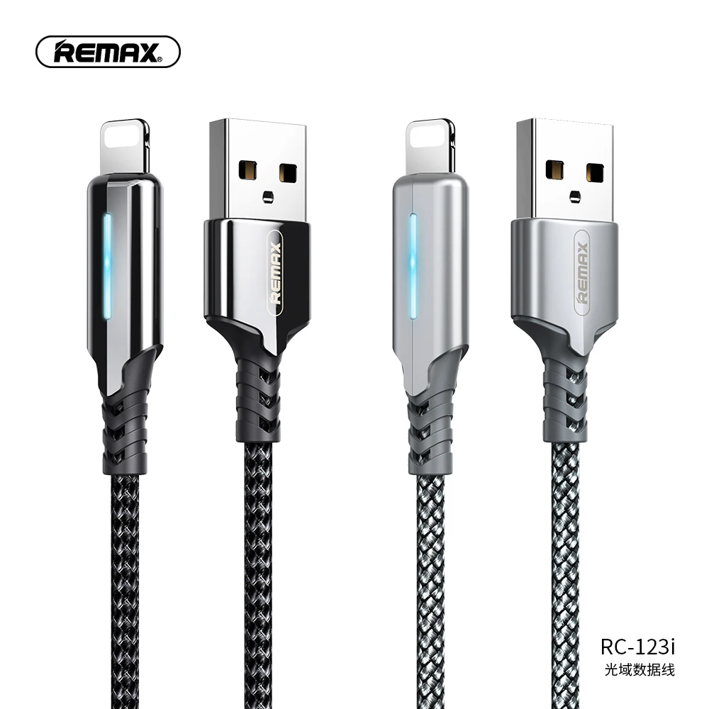remax Intelligence Streamer power-off data cable 2.4A fast charging Zinc alloy and braided for iphonex/11/11pro | Мобильные телефоны