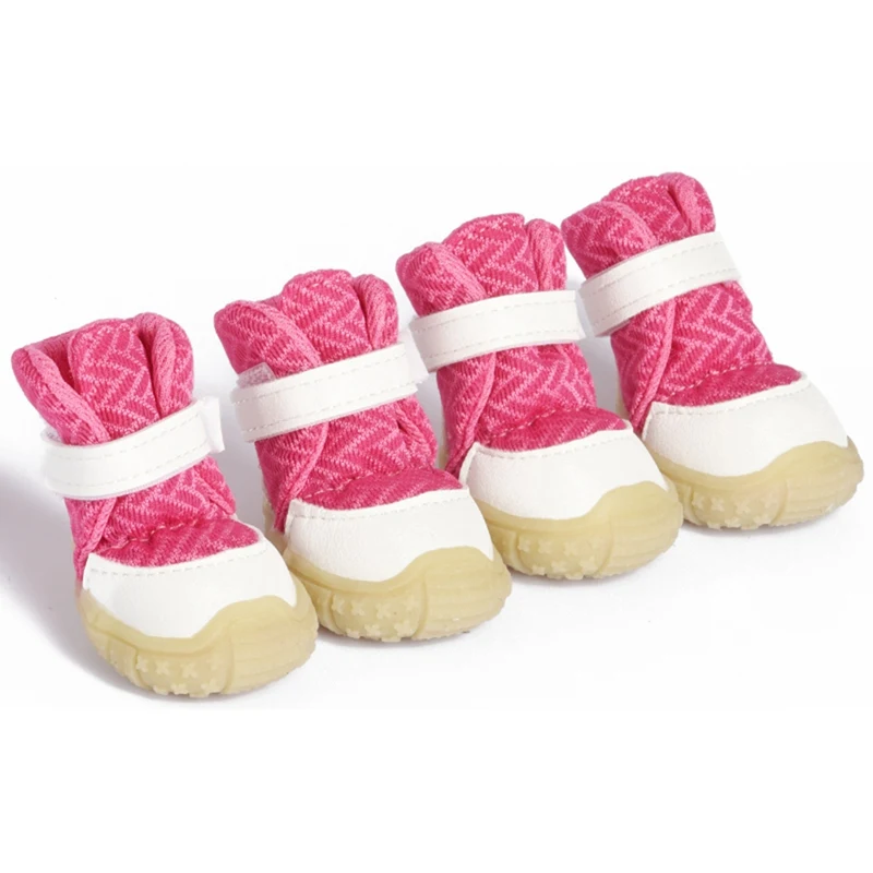 4 шт./компл. собака обувь собака socksPet Водонепроницаемая Обувь для собак средних и больших размеров; Воздухопроницаемый материал; нескользящие водонепроницаемые женские резиновые сапоги