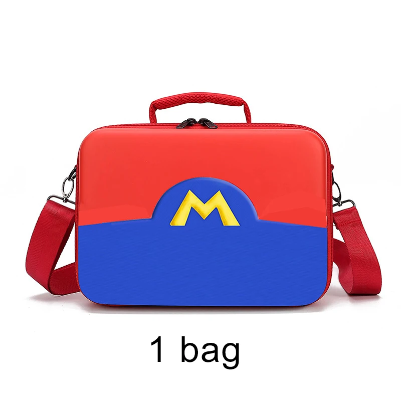 big bag Дорожная сумка для автомобиля с переключателем для пульта дистанционного управления, чехол для переноски игрового плеера, чехол для консоли Joy-con, профессиональные для ручек+ закаленное стекло - Цвет: big bag