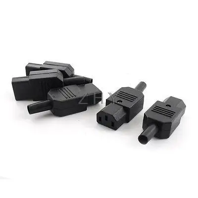 

5PCS IEC C13 Female Inline Rewirable Power Plug Socket AC 250V 10A