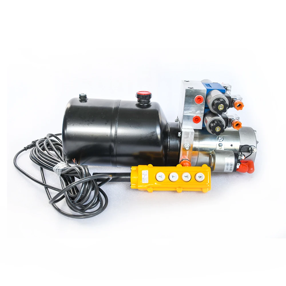 

wire handle control 12 volt 24v two-manifold double acting diesel hydraulic power pack