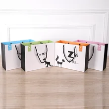 Стиль Подарочный мешок Реклама бумажный мешок Одежда сумка для переноски подарок универсальный Cattlehide упаковочный мешок